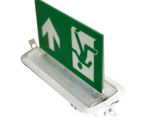Small Size LED Ceiling Recessed Led Exit Signs With Emergency Lighting 3 H Operation
