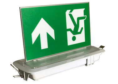 Industrial LED Plastic Green Running Man Sign Ceiling Recessed Emergency Light