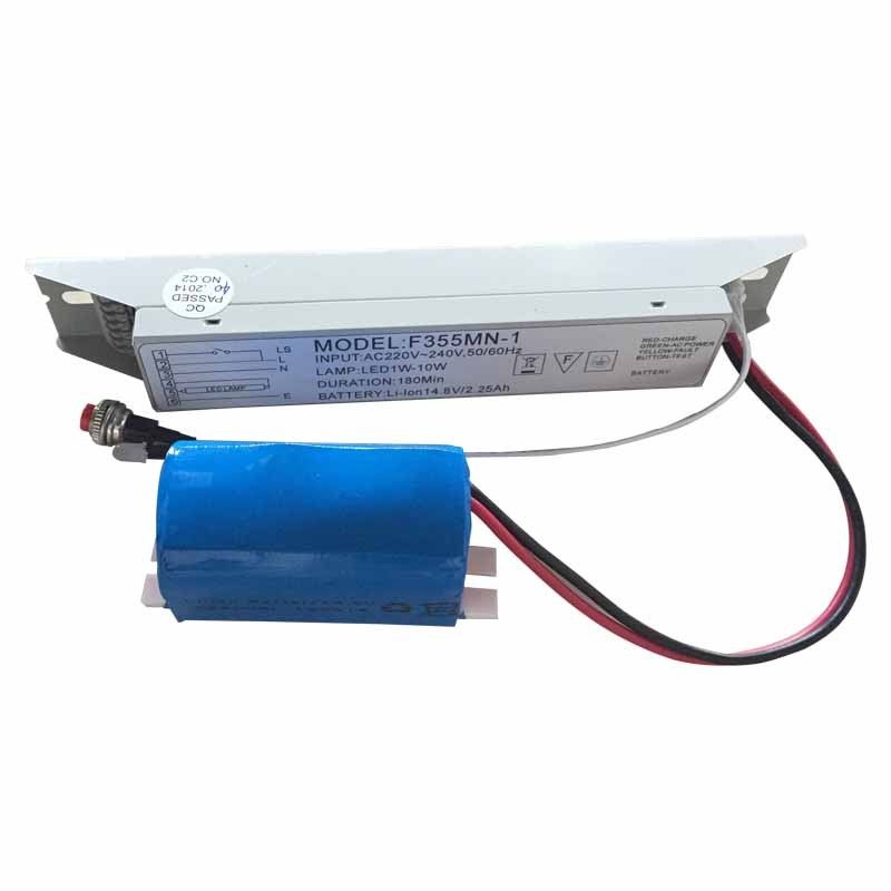 Lumière LED d'urgence alimentation électrique batterie Li-ion 14,8V 2,25Ah 3 heures F355M