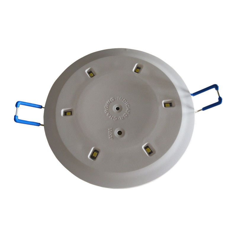 6pcs 5730 Commercial LED 3W Lampes d'urgence de plafond en retrait avec batterie de secours IP20 Casing en acier L117N
