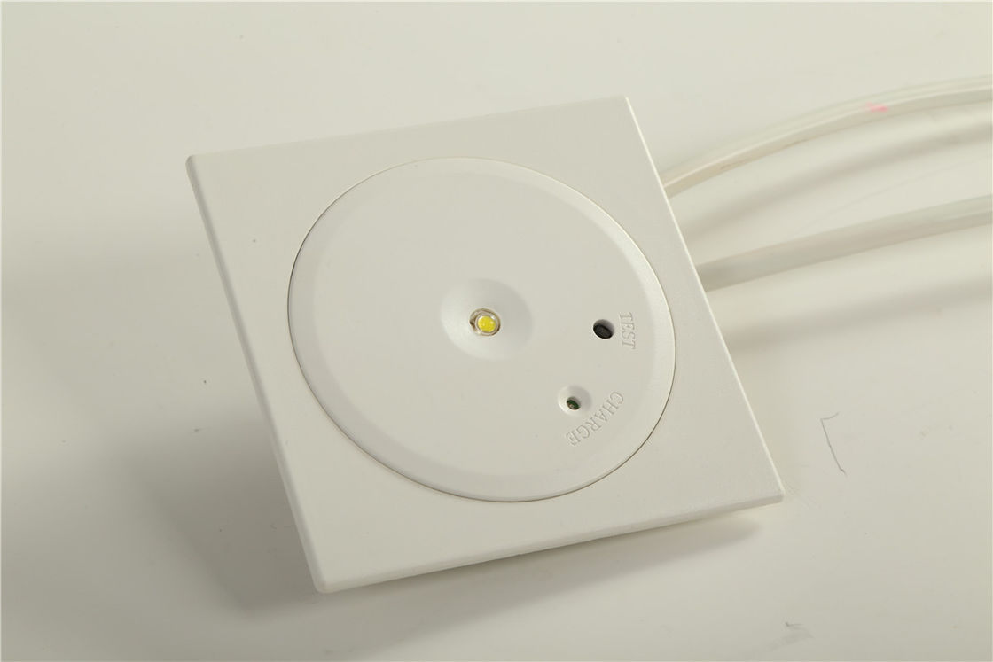 Lumière d'urgence à incendie à LED en retrait homologuée CE 1W SMD LED blanche Ni-Cd batterie