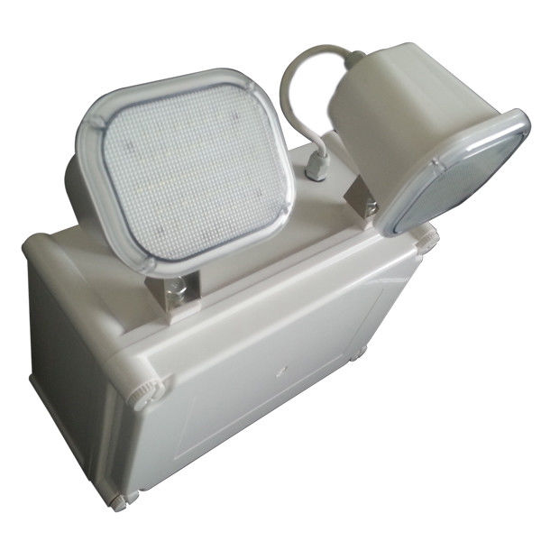 2x4W Lampe de secours industrielle étanche en cas de panne de courant IP65 pour lieux humides, projecteur double extérieur TL084AN