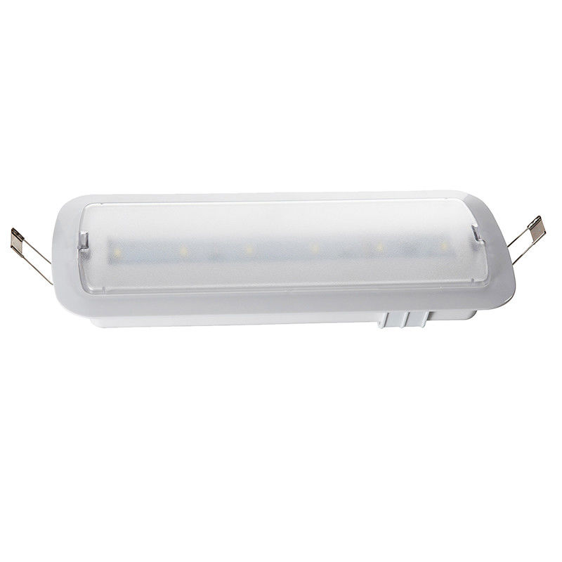 300lm Éclairage de secours LED encastré commercial pour plafond avec batterie de secours IP20 220V 10pcs SMD 5730 L116N-B1