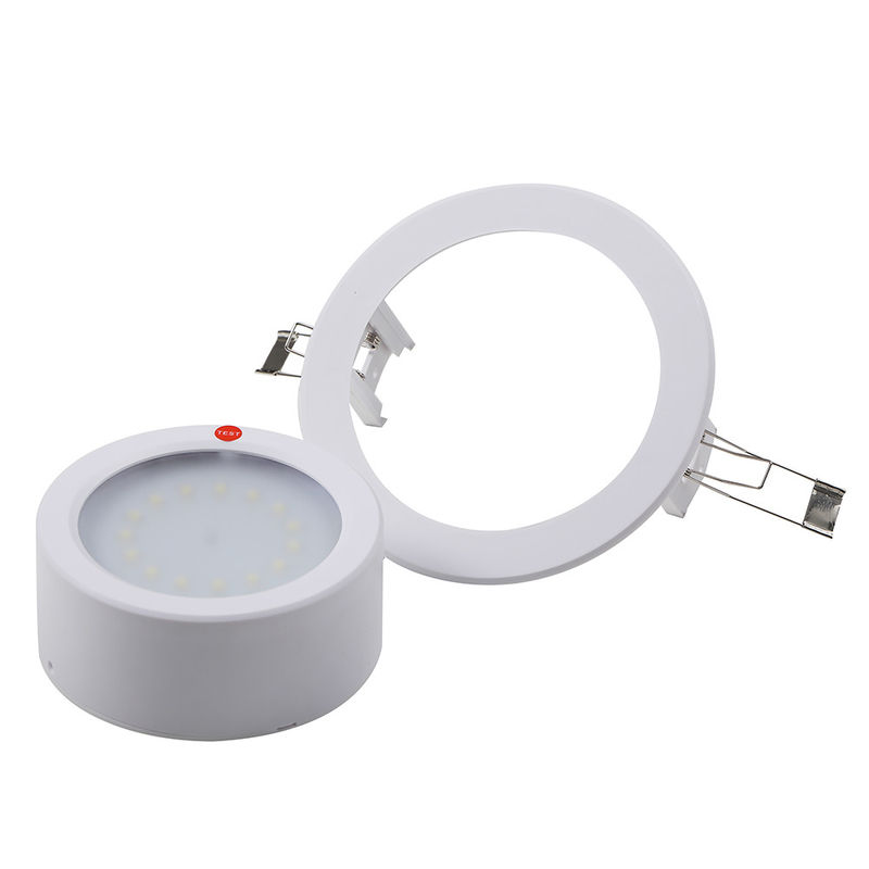 Lumière d'urgence 3W LED plafond encastré ABS Casing 60Hz 5pcs SMD Ni-Cd batterie L128N