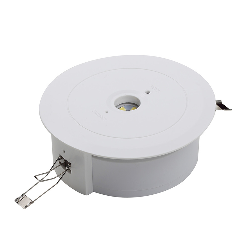 -10°C à 55°C Lumière d'urgence de plafond avec une durée d'urgence de 3 heures et une capacité de batterie de 600 mAh