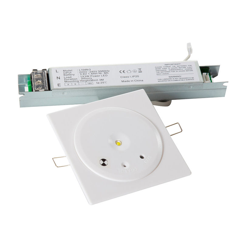 Lumière d'urgence LED de plafond commercial à retardement d'incendie 3 heures d'exploitation non maintenue