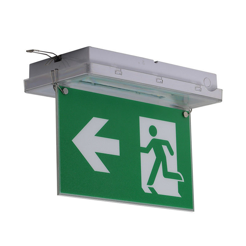 Signalétique de sortie LED 5W Étanche Lumière de secours IP65 220V 240V Batterie Ni-Cd Luminaire L212N
