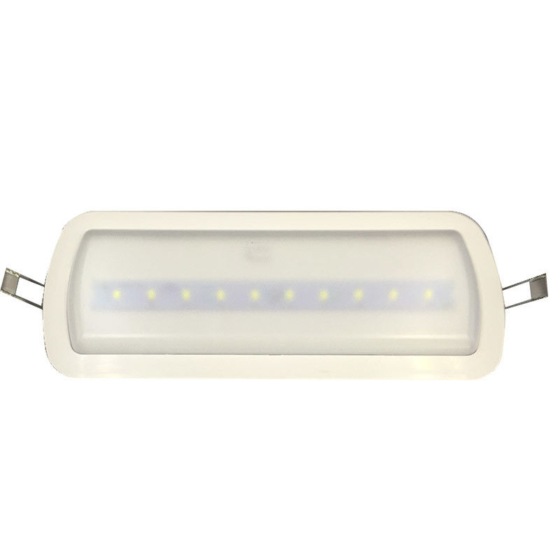 Lampe d'urgence ABS ignifuge pour plafond, fonctionnement sur batterie Li-Ion, autonomie 3 heures, L119N-B