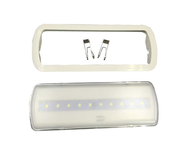 Lampe d'urgence ABS ignifuge pour plafond, fonctionnement sur batterie Li-Ion, autonomie 3 heures, L119N-B
