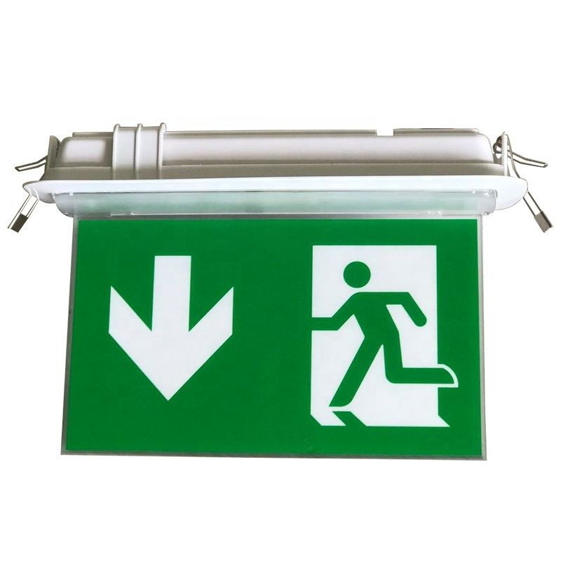 Plafonnier LED encastré de secours, garantie 3 ans, 6 pièces, SMD 5730, boîtier ABS L116M-E