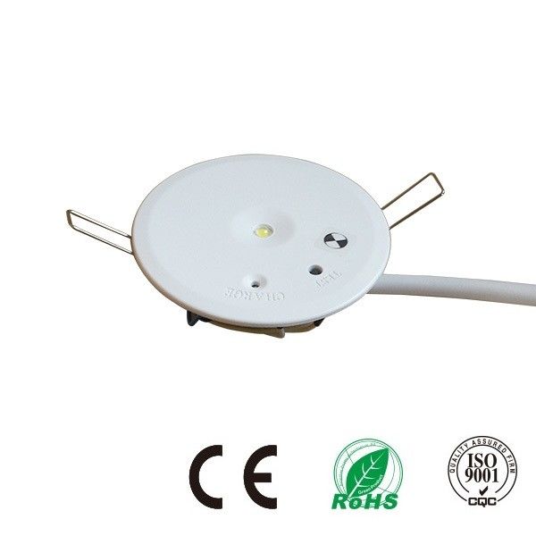 Plafonnier LED de secours encastré commercial 220V non maintenu avec batterie de secours 1W SMD IP42