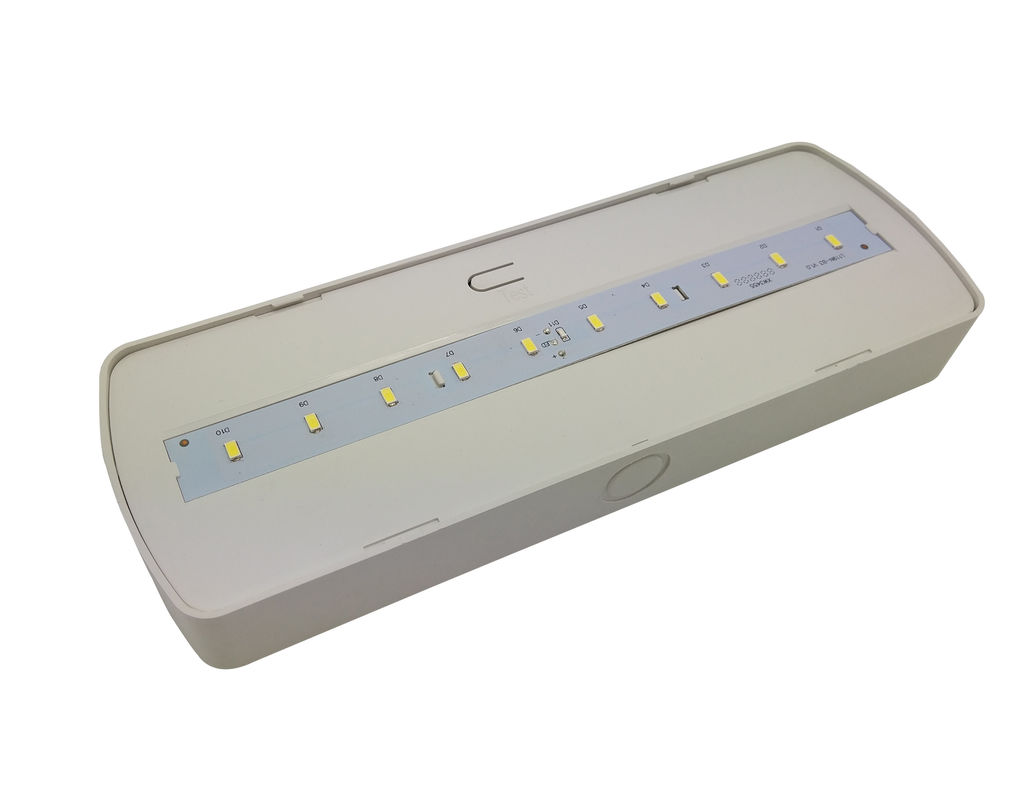 Éclairage de secours LED encastré au plafond à piles avec ABS résistant au feu et autonomie de 3 heures