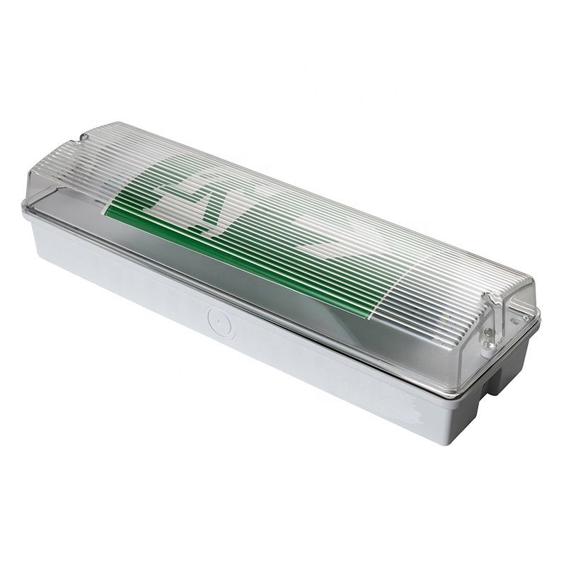3W LED étanche à l'eau lumière d'urgence 6000K murale montée IP65 blanc froid Durée de vie 50000 heures