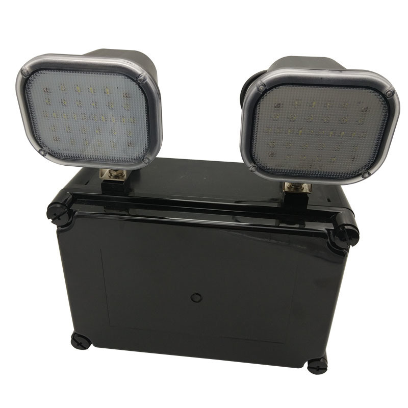 220V entrée 2x6W Twin Spot LED lumière d'urgence 3 ans garantie 50000 heures de durée de vie