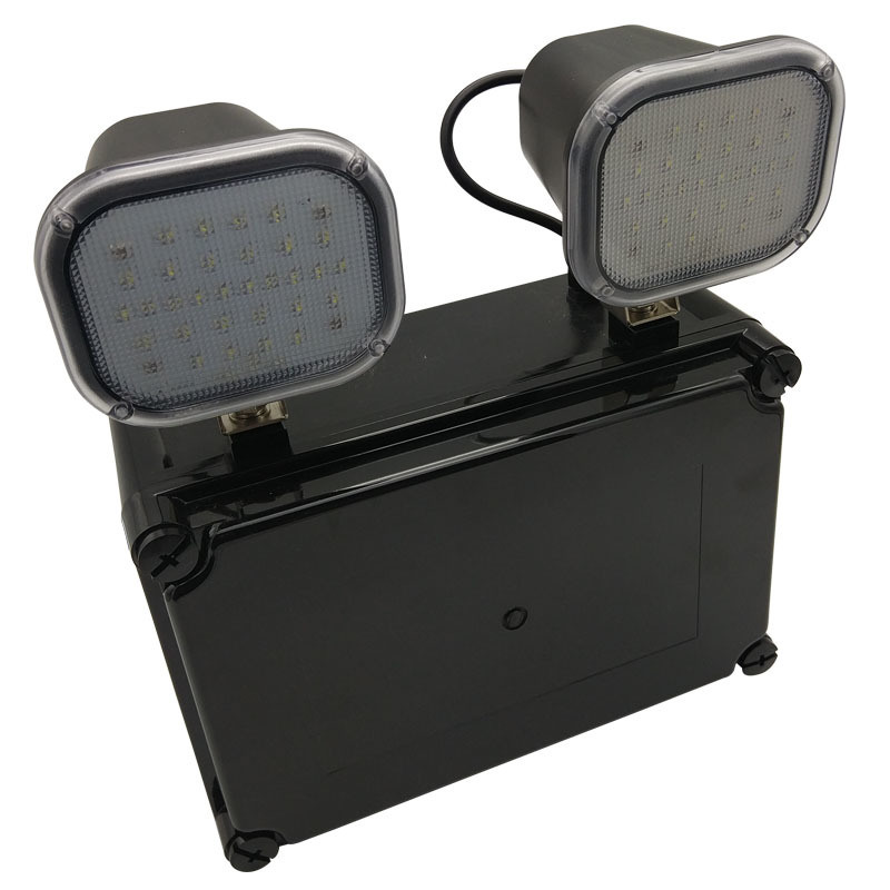 220V entrée 2x6W Twin Spot LED lumière d'urgence 3 ans garantie 50000 heures de durée de vie