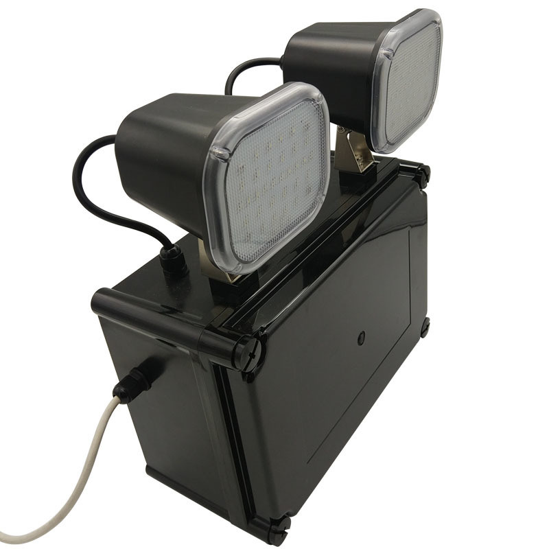 220V entrée 2x6W Twin Spot LED lumière d'urgence 3 ans garantie 50000 heures de durée de vie