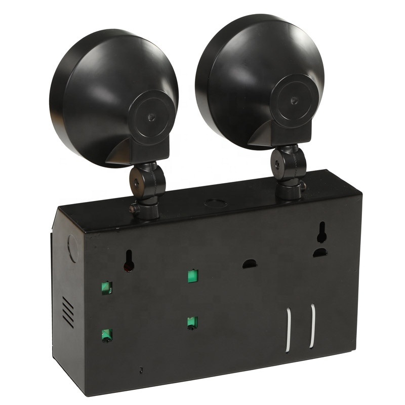 Wall Mounted Twin Spot Emergency Light with 6000K Daylight Alert 3-Year Warranty and 50000 Hours Lifespan