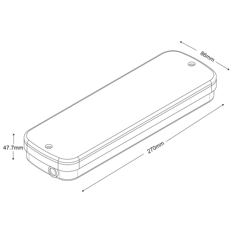 Lumière d'urgence LED industrielle IP65 étanche à l'eau avec sauvegarde de 3 heures et batterie Ni-Cd