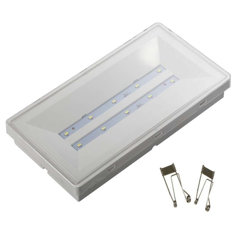 Lumière d'urgence rechargeable IP20 3 heures de secours Ni Cd batterie éclairage d'évacuation sécurisé