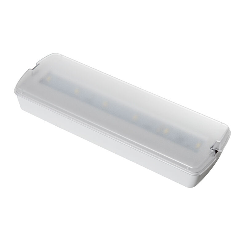 Lumière LED murale rechargeable d'urgence à batterie en plastique permanente avec 3 heures de sauvegarde et batterie Ni-Cd IP20