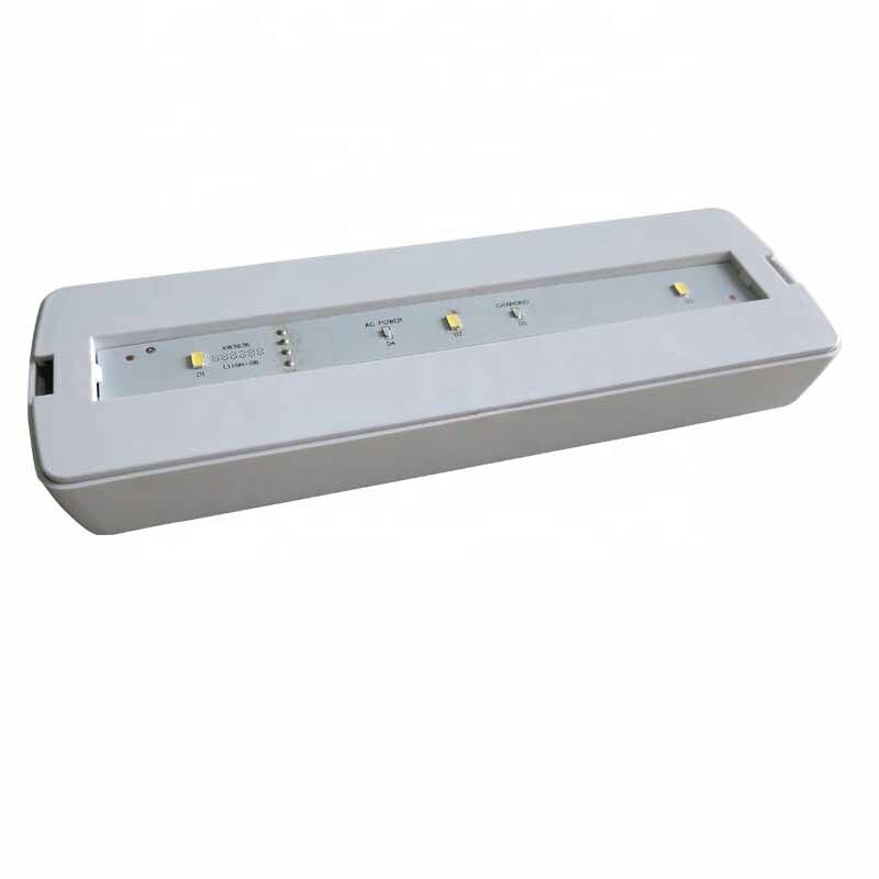 3W monté sur le mur plafond en retrait LED lampe d'urgence rechargeable 3 ans garantie 180 minutes de sauvegarde