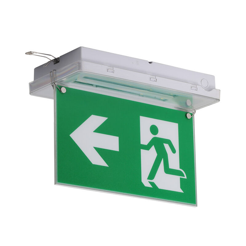 Lumière de signalisation de sortie d'urgence recouverte de plafond avec batterie Ni-Cd IP65 et LED SMD 5730