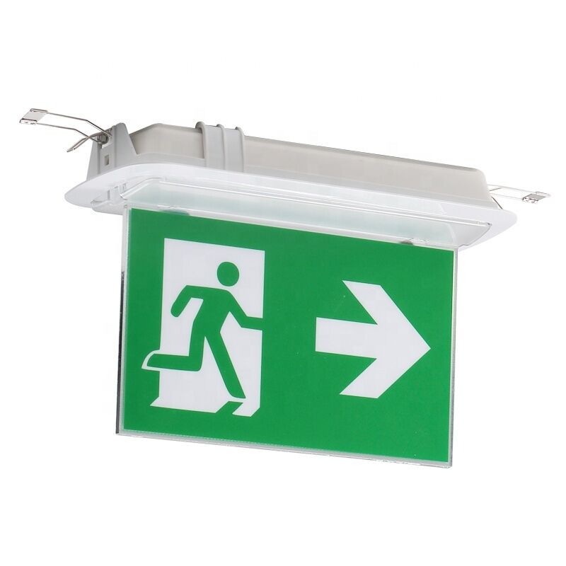 Signe de sortie double face batterie Ni-Cd 6 pcs SMD 5730 LED éclairage d'urgence 3 ans de garantie