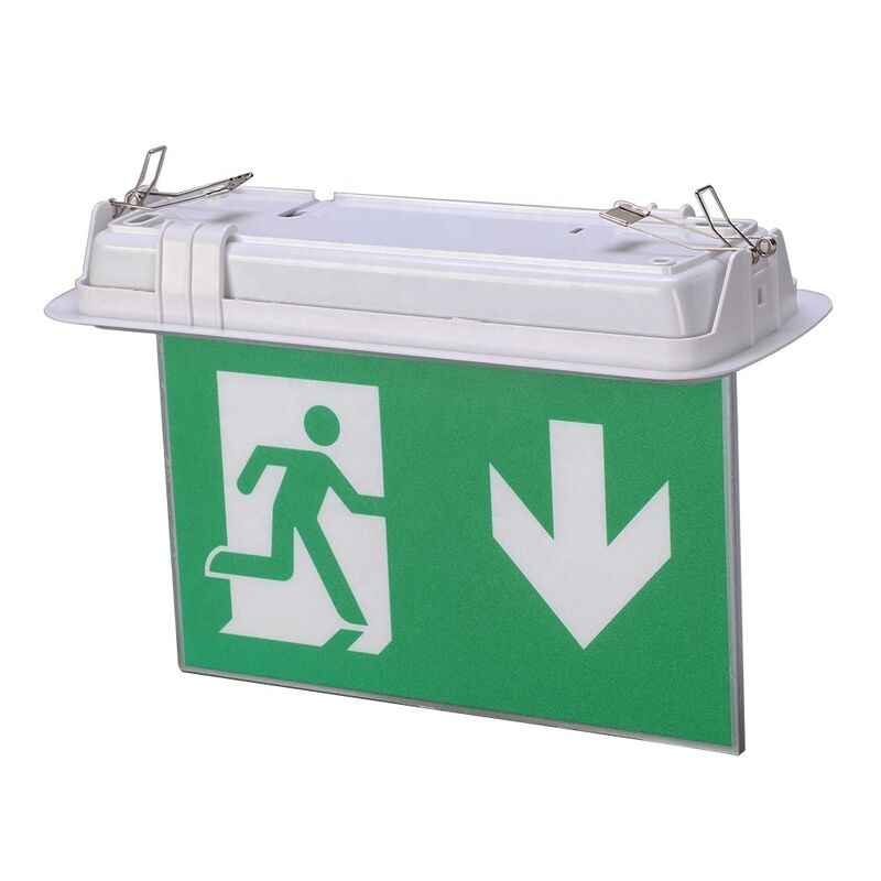 Signe de sortie double face batterie Ni-Cd 6 pcs SMD 5730 LED éclairage d'urgence 3 ans de garantie