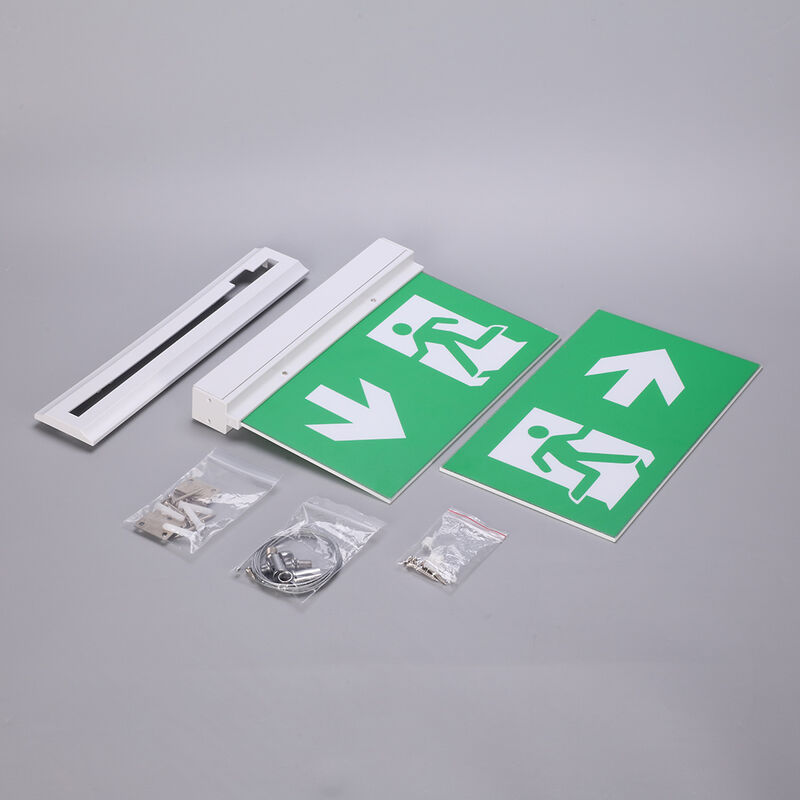 Panneau de sortie de secours LED 5 en 1 avec batterie Li-Ion, autonomie de 3 heures