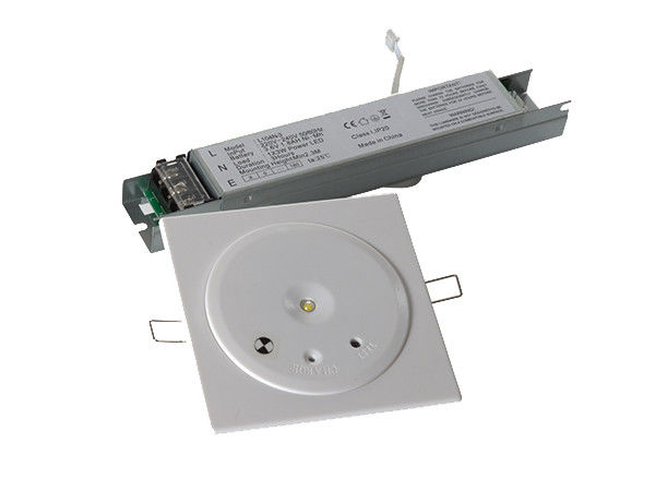 Downlight LED de secours commercial IP20 à économie d'énergie pour plafond avec batterie Ni-Mh 3W SMD Blanc