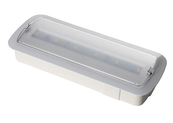 Lumière d'urgence rechargeable à LED automatique à 3 heures avec batterie de secours Résistance au feu ABS L116M-C1