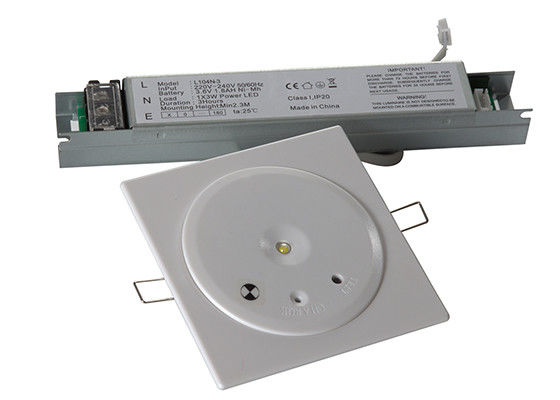 Batterie de secours LED pour plafond 1W Ni-Cd, fonctionnement sur batterie 1.0Ah IP20 EL104N-1