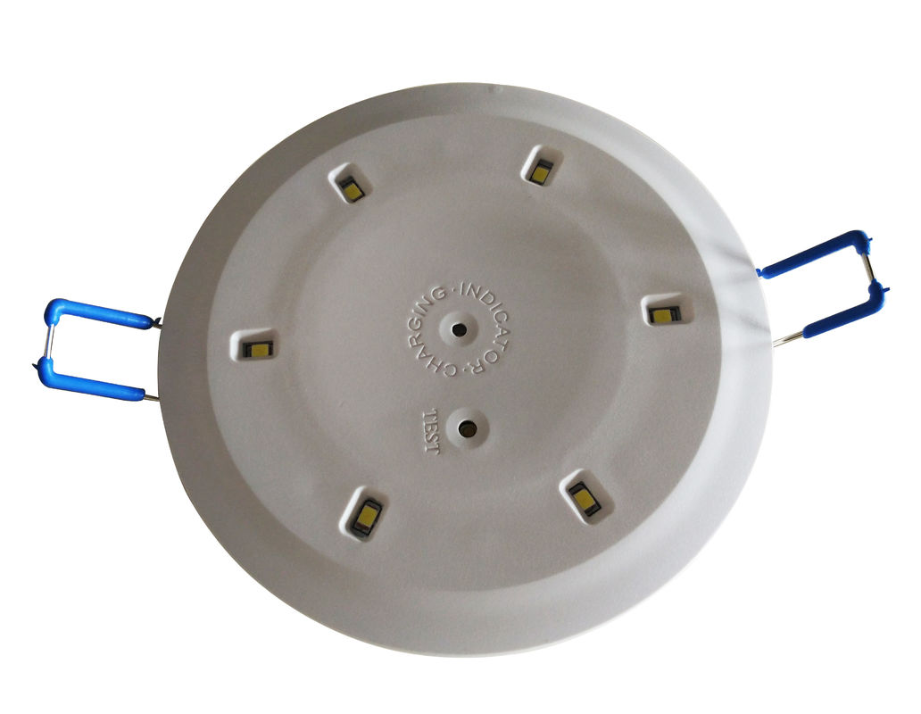 Plafonnier LED d'urgence encastré commercial avec batterie de secours, batterie Ni-Cd 3,6 V, boîtier en acier, IP20 L117N