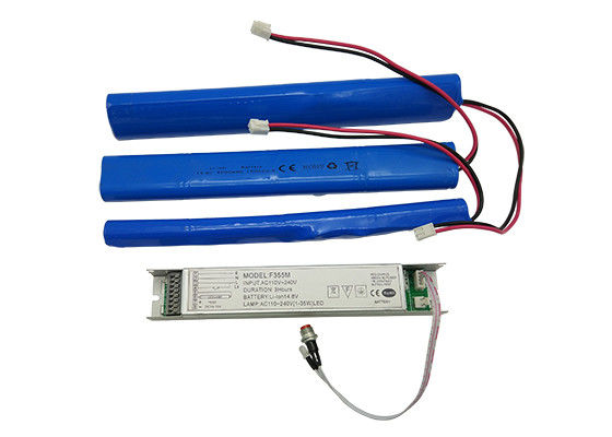 Kit de conversion d'urgence rechargeable avec batterie Li-ion pour lumières LED 1-45 W offrant une durée de 3 heures