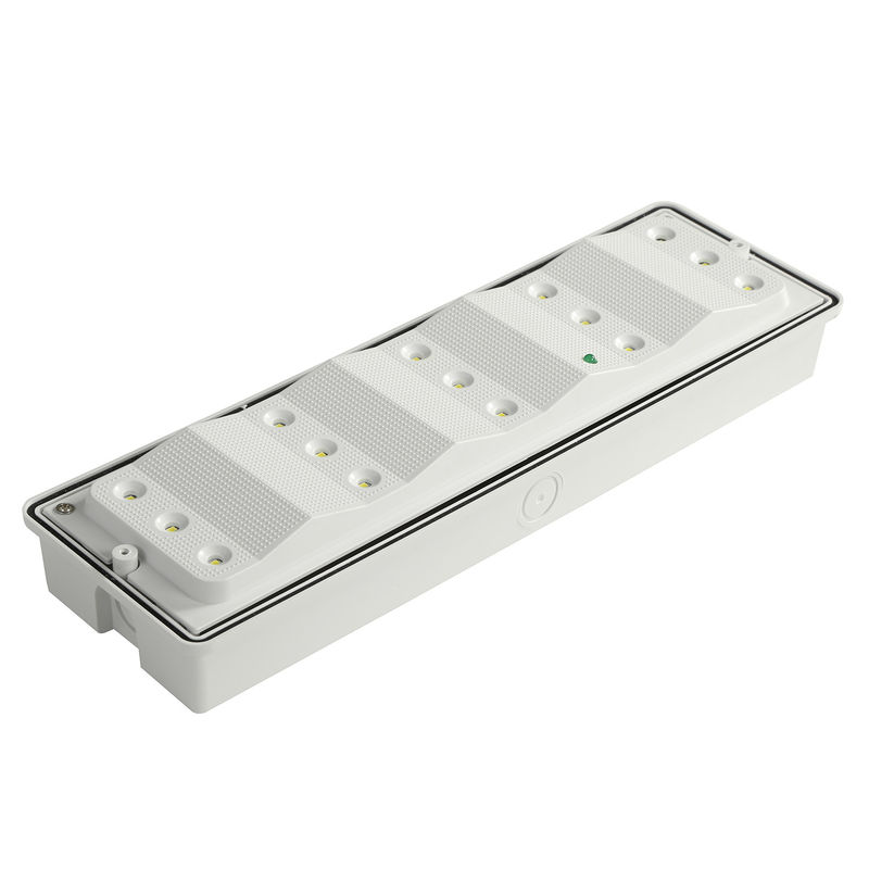 Lampe d'urgence LED étanche, boîtier ABS ignifuge, diffuseur PC, 15 LED 2835 SMD, IP65 L102M