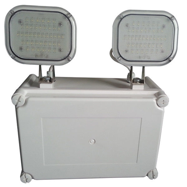 Projecteur LED double étanche IP65 pour urgence, extérieur, Ni-Cd, emplacement humide, fonctionnement sur batterie L107N