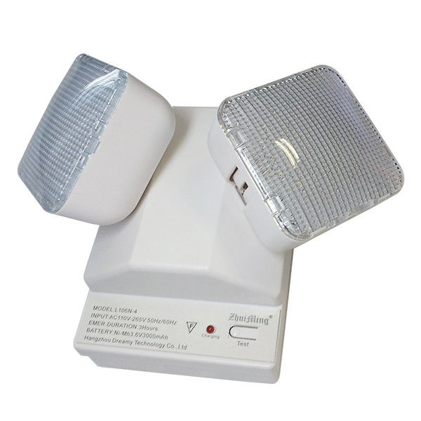 Lumière d'urgence rechargeable Twin Spot LED avec batterie de secours 3W batterie avec garantie de 3 ans