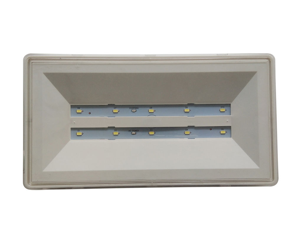 Éclairage de secours étanche IP65 LED en saillie rechargeable pour zones humides extérieur garantie 3 ans L116N-E
