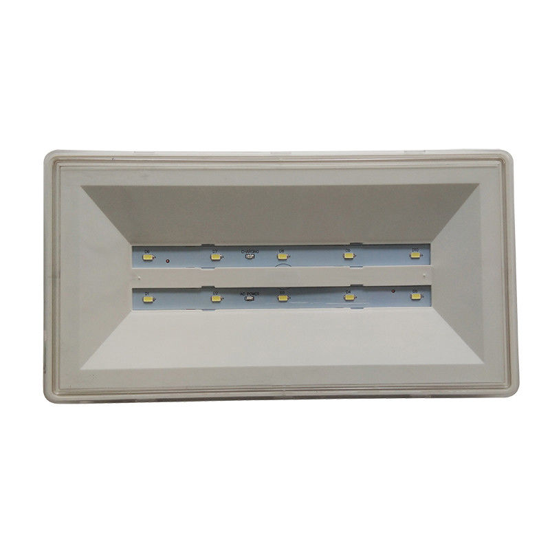 220V Étanche Maintenue Lampe de Secours LED IP65 Zone Humide Boîtier ABS Ni-Cd L212N