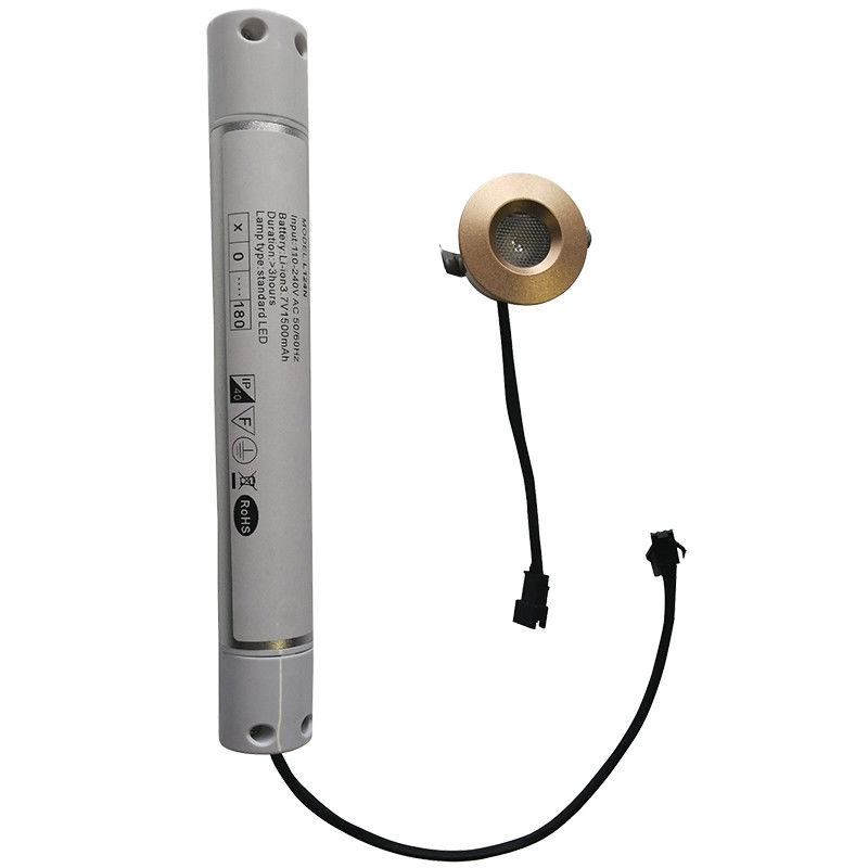 Lampe de secours rechargeable LED 3W en aluminium avec batterie de secours IP20 Haute luminosité L124N