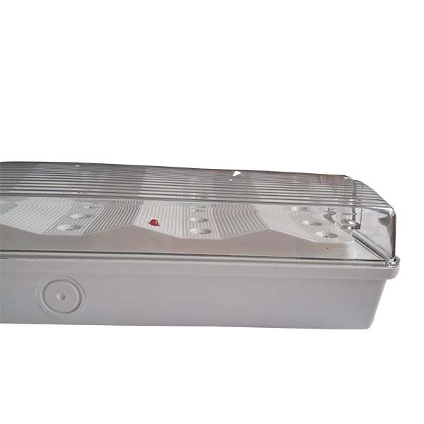 Lumière d'urgence LED non entretenue avec boîtier ABS ignifuge, imperméable à l'eau IP65 et durée de vie de 3 heures