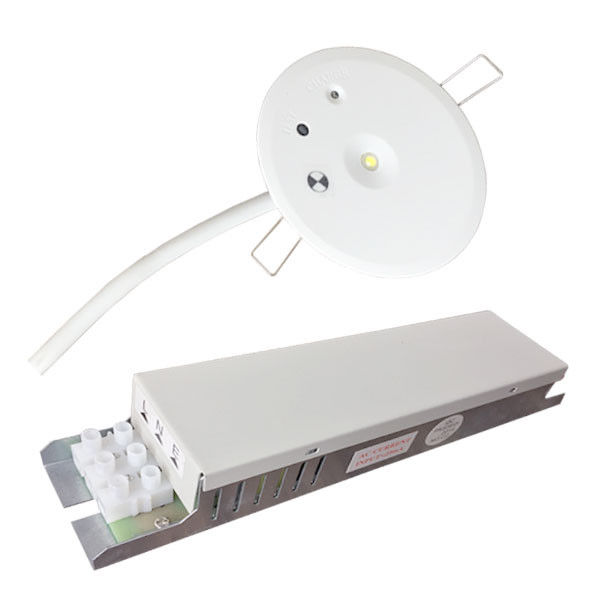Lumière d'urgence LED SMD 1W blanche 220V pour bâtiments commerciaux IP20 avec batterie de secours