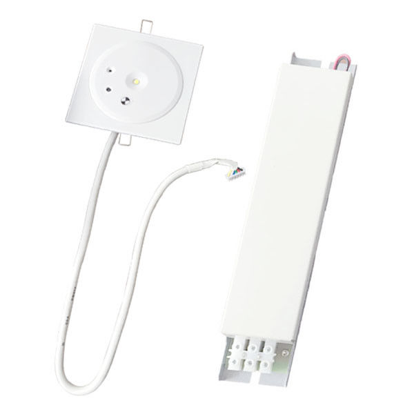 Lampe de secours LED encastrée au plafond 1W IP45 personnalisée non maintenue rechargeable avec batterie de secours, plaque PC