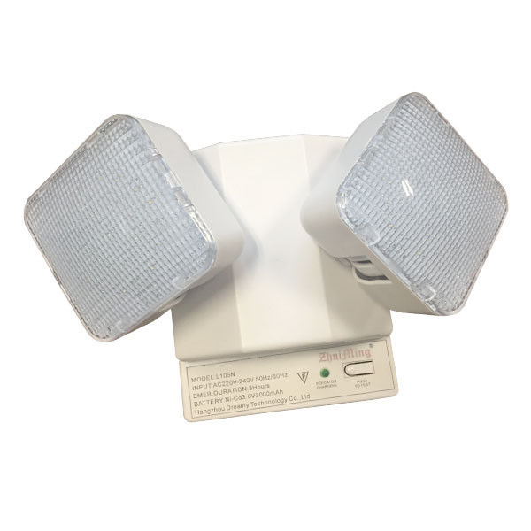 Lumière d'urgence LED à double point montée sur le mur 3.6V Ni-Cd batterie IP20 TL030CN