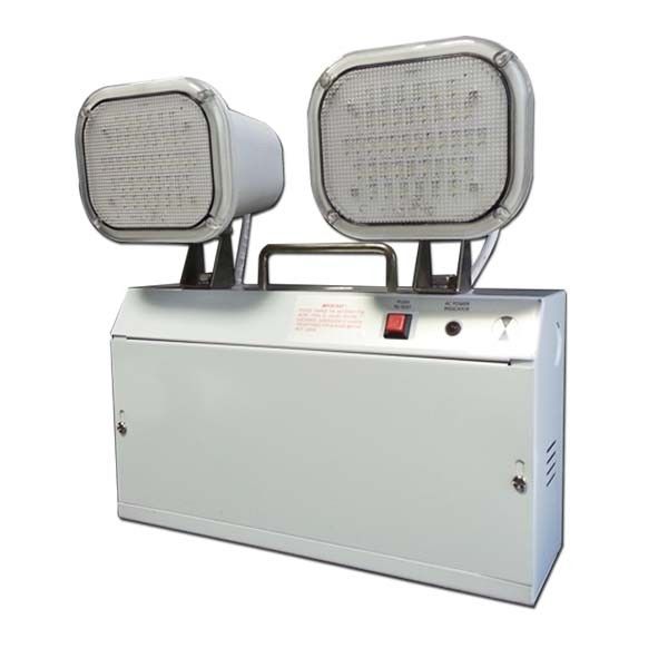 3 ans de garantie 220V-240V Twin Spot lumière d'urgence avec 3 heures de durée et boîtier en acier