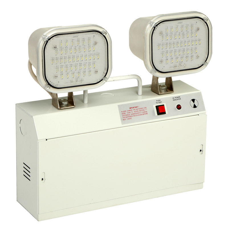 3 ans de garantie 220V-240V Twin Spot lumière d'urgence avec 3 heures de durée et boîtier en acier