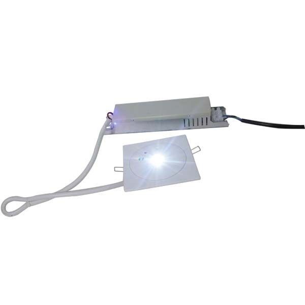 110V 220V IP42 Lumières d'urgence en retrait de plafond non entretenues avec batterie de secours