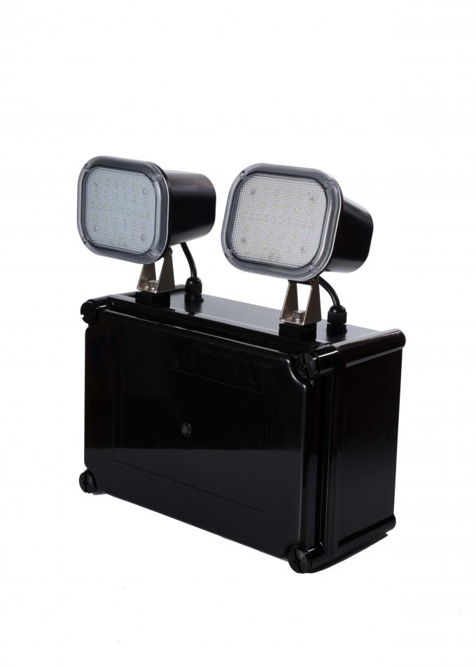 Zhuiming L107N Twin Spot Emergency Light — illuminated twin-spot LED output demonstration